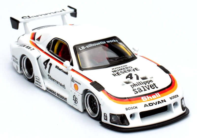 INNO Models 1/64 マツダ RX-7 (FD3S) LB-WORKS スーパーシルエット No.41 ホワイト