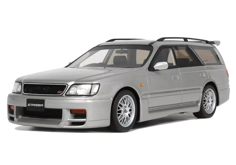 OttO mobile 1/18 日産 ステージア オーテックバージョン 260RS 1997 シルバー (右ハンドル)
