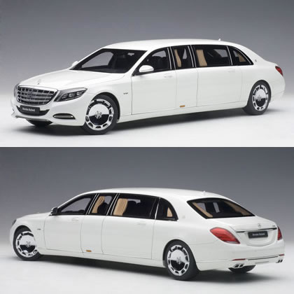 楽天市場 オートアート 1 18 メルセデス マイバッハ S600 プルマン ホワイト カーホビーショップ アンサー