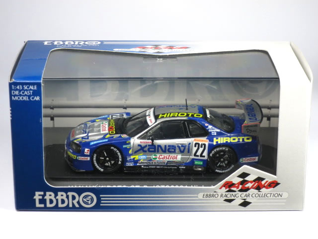 エブロ 1/43 JGTC 2001 XANAVI HIROTO R34 GT-R HIGH DOWN FORCE｜カーホビーショップ アンサー