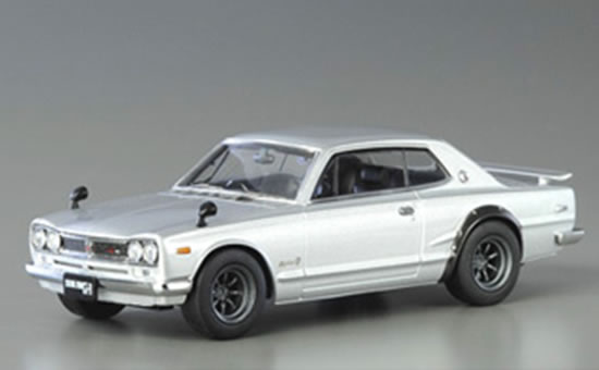 【絶版品】エブロ 1/43 スカイライン GT-R (KPGC10) アロイホイール シルバー