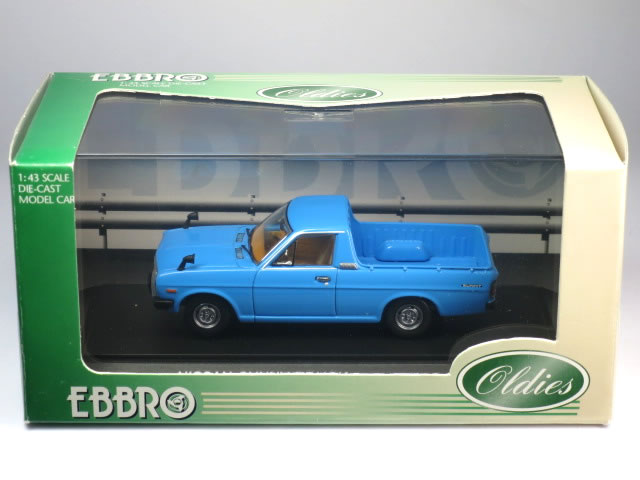 【絶版品】エブロ 1/43 日産 サニー トラック ブルー
