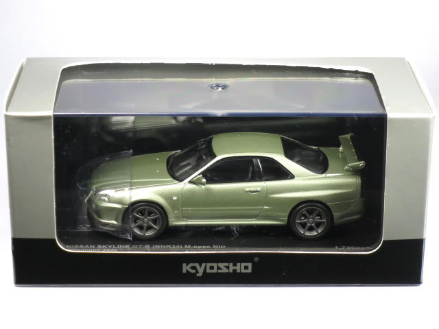 楽天市場】【絶版品】京商 1/43 スカイライン GT-R (R34) VスペックII ホワイト : カーホビーショップ アンサー