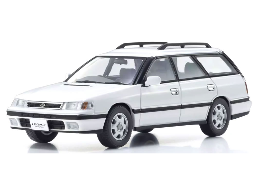 京商 1/43 SUBARU レガシィ ツーリング手押し車 GT ソリッドホワイト