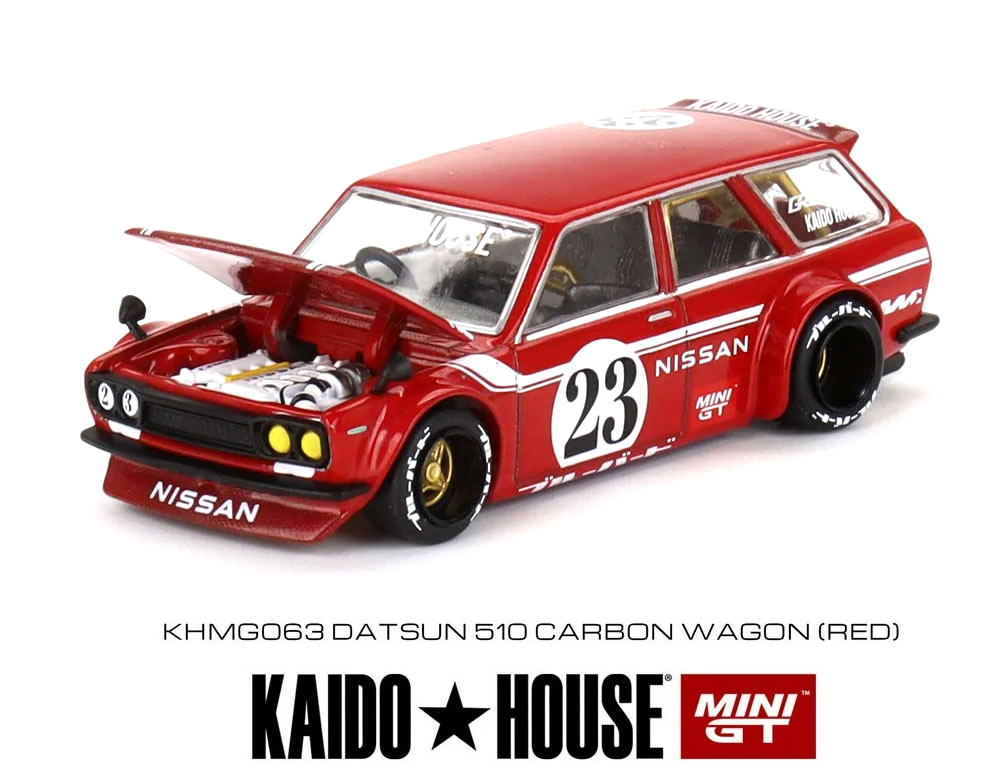 楽天市場】MINI GT 1/64 ダットサン 510 ワゴン KAIDO☆HOUSE カーボン