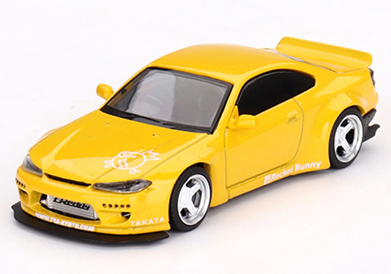 イノモデル　1/64 日産　シルビア　S13 ロケットバニー 白 イノモデルの1/64日産シルビアS13ロケットバニーV2【INNO64