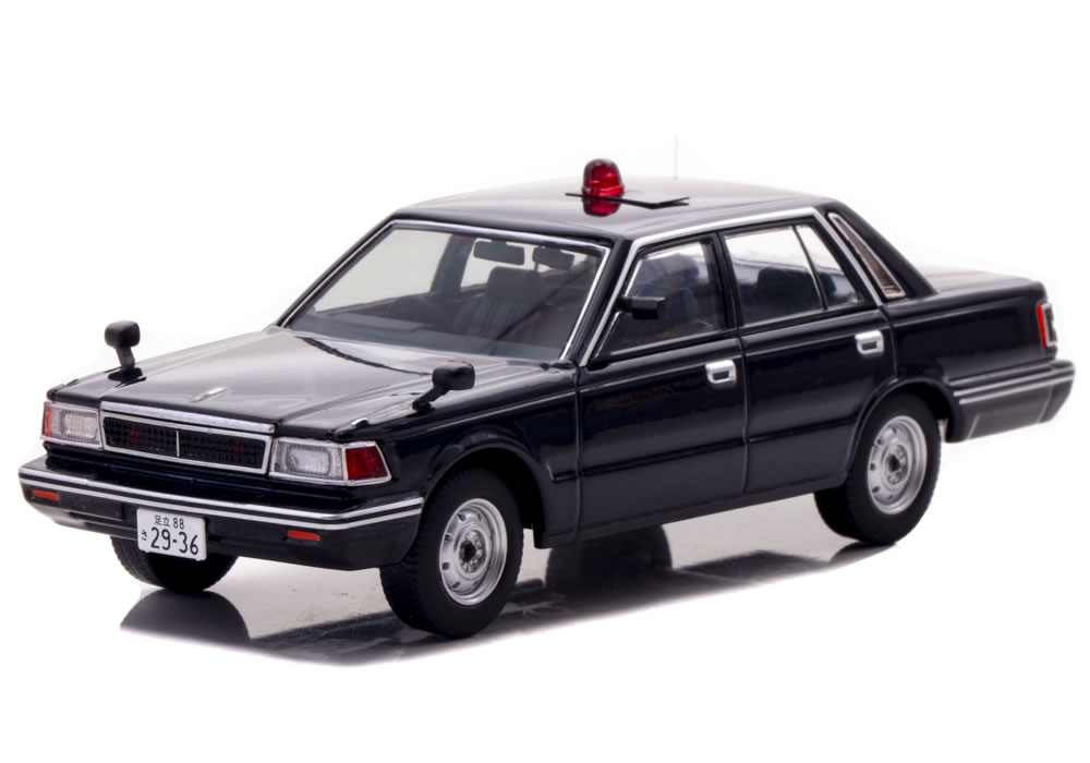 RAI'S 1/43 日産 セドリック (YPY30改) 1985 警視庁 交通部交通機動隊車両【覆面 紺】