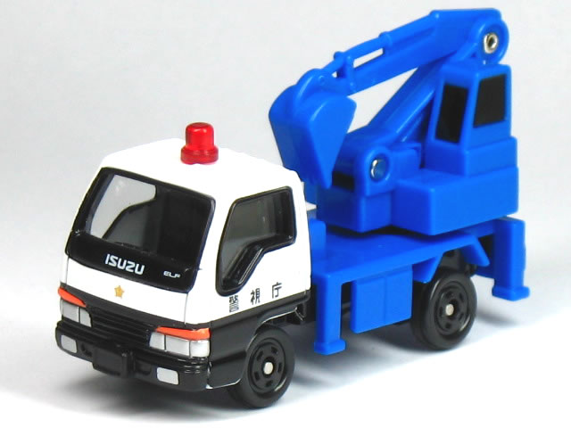 楽天市場 単品 トミカ いすゞ エルフ 警視庁 災害用ショベルカー カーホビーショップ アンサー