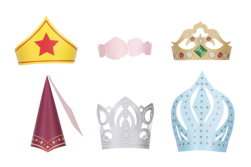 楽天市場 訳ありアウトレット品 パーティーハット 6種類セット バースデーハット とんがり帽 冠 クラウン 6個セット お誕生日 お姫様 プリンセス クイーン会 姫 在庫処分 アウトレット Outle アントデザインストア