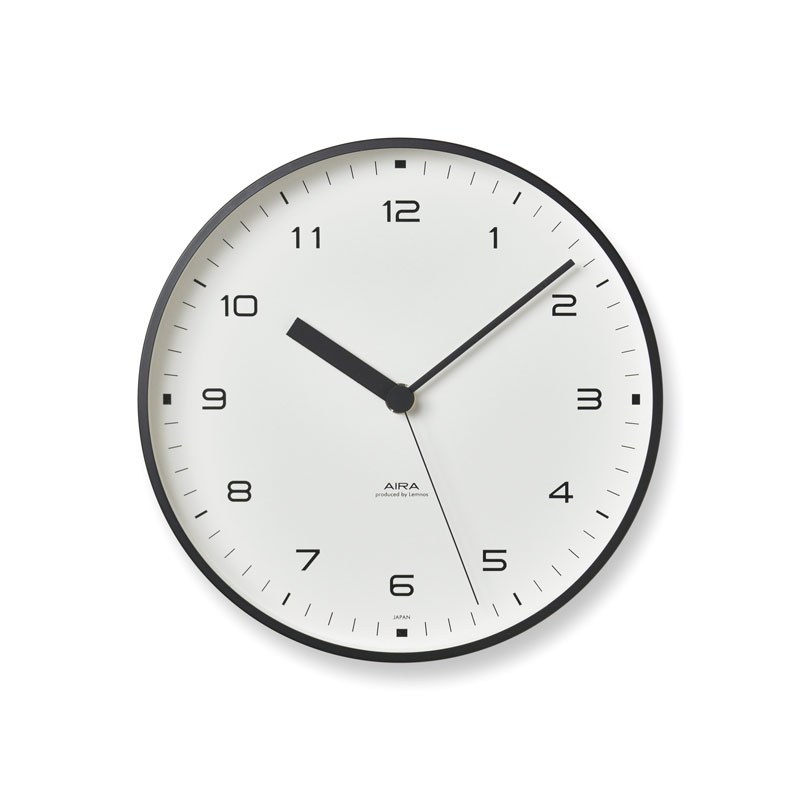 【全品10倍】【クーポン不可】【売れ筋】レムノス Lemnos AIRA 掛け時計 ホワイト LC18-03 WH おしゃれ かわいい オシャレ アナログ 壁掛け時計 かけ時計 時計 見やすい 高級 日本製 北欧 モダン 置く スタンド 置き時計 寝室 静音 静か 連続秒針 スイープ アンティ｜アントデザインストア
