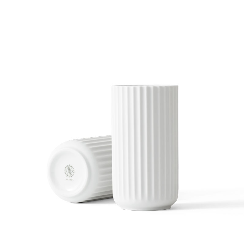 楽天市場】Lyngby Porcelain フラワーベース 20cm ホワイト Lyngby