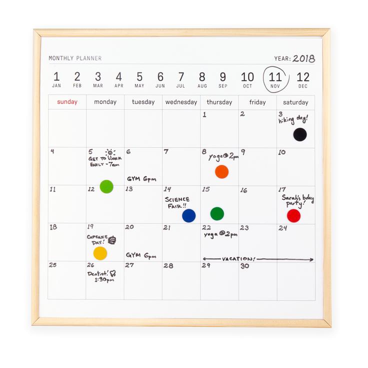 楽天市場 メール便 ホワイトボード 小さい カレンダー 月 月刊 おしゃれ スケジュール Kikkerland キッカーランド White Board Calendar シフト 予定 マグネット 軽い 壁掛け Wakuwaku Wakuwaku