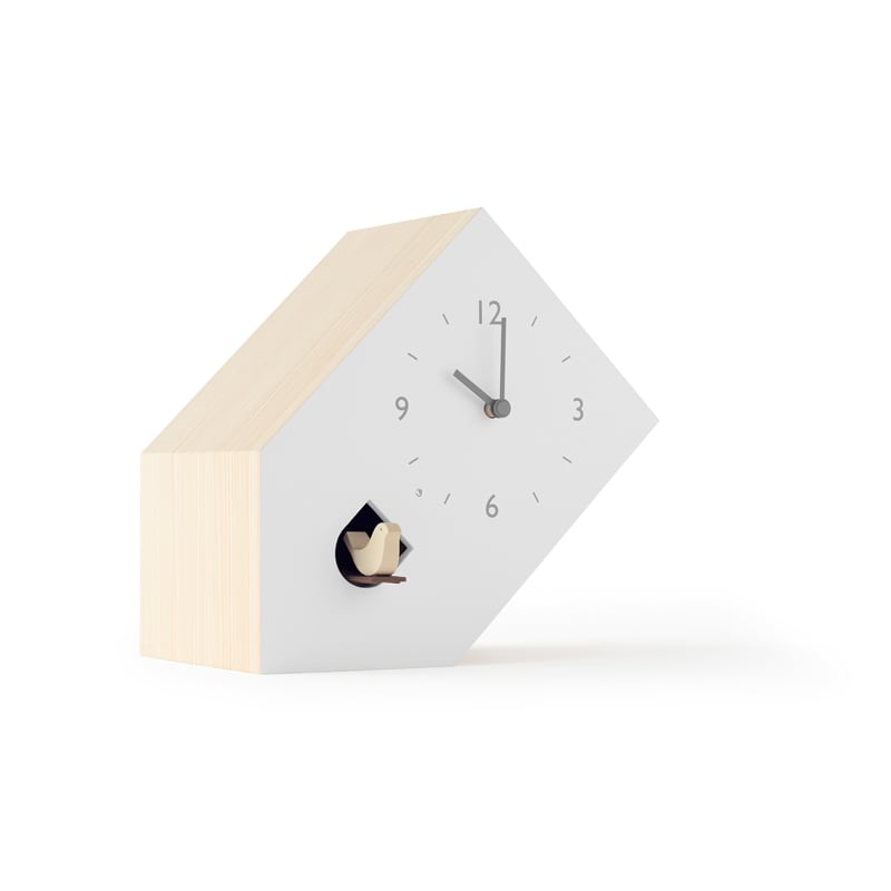 【全品10倍】【引き換え証不可】【売れ筋】レムノス Lemnos cuckoo-collection tilt ティルト NL19-02 カッコー時辰儀 置き時計 今めかしい 愛くるしい オシャレ カッコー時辰儀 白いこと 白 時報 置時計 独居室式 ごく小さい アナログ 日本製 北欧 カッコウ時計 はと 仕組み時辰儀 置く ア