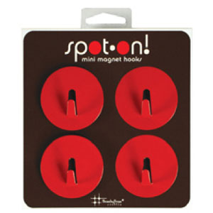 Mini Magnet Hook Three by Three Spot On Orange