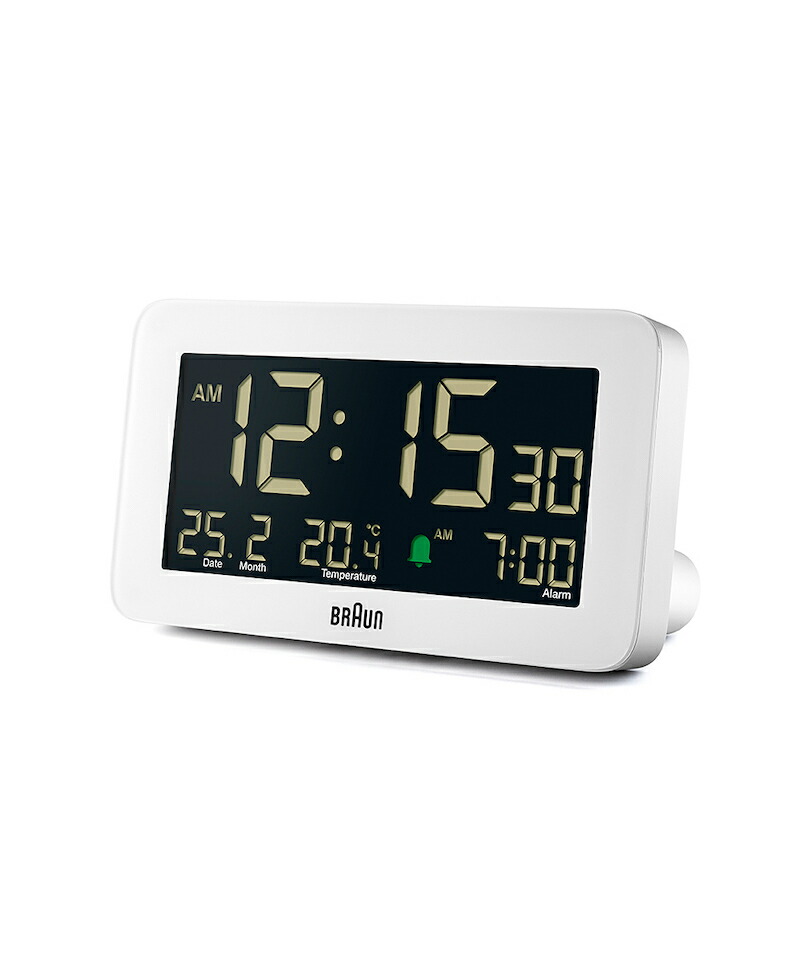 【全品10倍】【クーポン不可】【売れ筋】ブラウン 時計 BRAUN デジタルアラームクロック 目覚まし時計 ホワイト BC10W 置き時計 デジタル おしゃれ デジタル時計 大きい リビング 大音量 Digital Alarm Clock 北欧 かわいい シンプル 就職祝い 男性 プレゼント