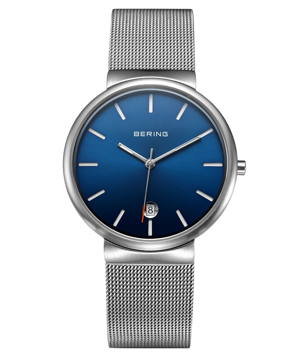 【全品10倍】【クーポン券不可】【売れ筋】BERING Unisex Classic Curving Mesh Blue 11035-007 ベーリング ユニ一発やるウオッチ クラシックスカンジナビアンメッシュ 青碧