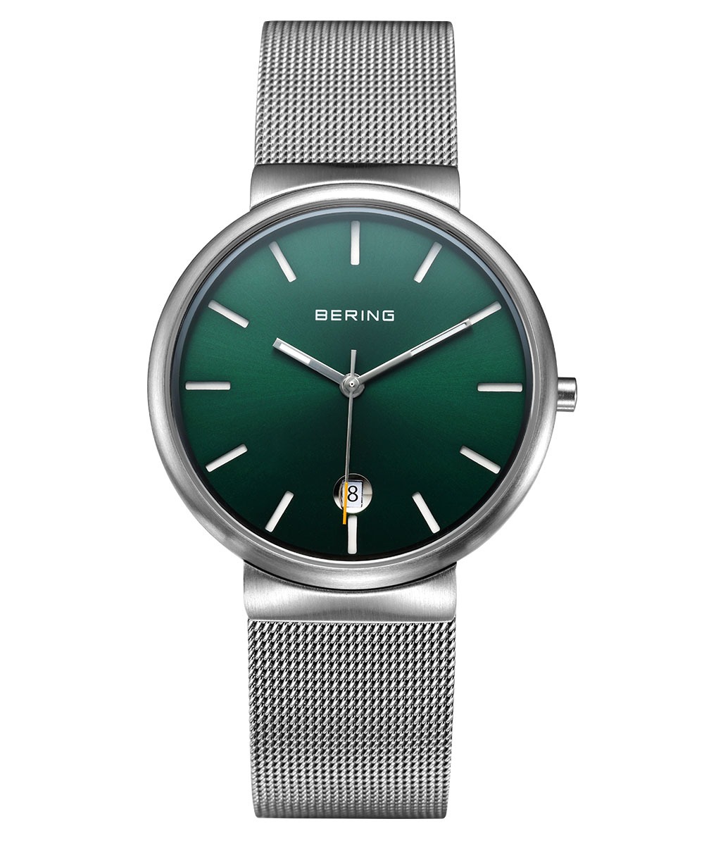 【全品10倍】【クーポン券不可】【売れ筋】BERING Unisex Classic Mesh Green 11035-008 ベーリング ユニ一発やるウオッチ クラシックスカンジナビアンメッシュ 緑であること
