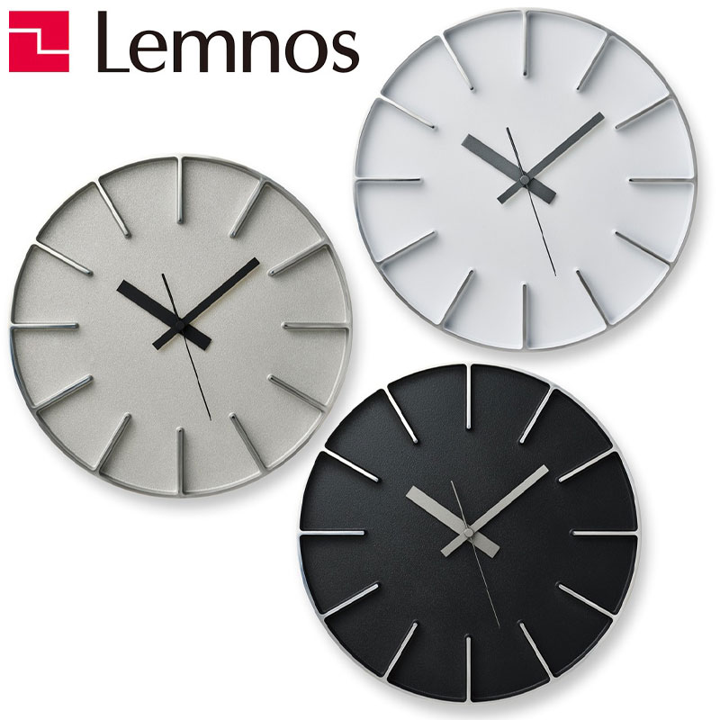 【全品10倍】【クーポン不可】【売れ筋】レムノス Lemnos Edge Clock エッジ クロック 掛け時計 スイープ 高級 おしゃれ かわいい アルミニウム ブランド 北欧 可愛い アナログ 壁掛け時計 見やすい|アントデザインストア