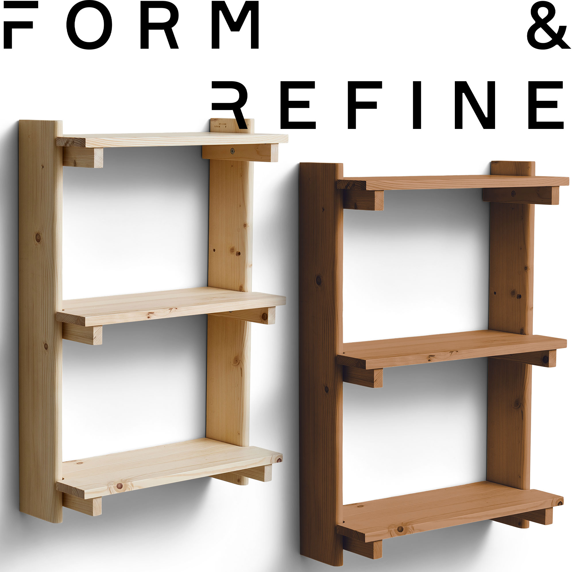 【全品10倍】Form \u0026 Refine 質問用紙＆磨ぎ上げる Beam Shelf 3 光束 シェルフ 3段 仕合わせ オープンシェルフ ウォールシェルフ 収納家具 書物棚 納める棚 見せびらかす仕合わせ か細い パイン材 醇乎たる材 木製 北欧 デンマーク王国 サステナブル 今めかしい 室内装飾