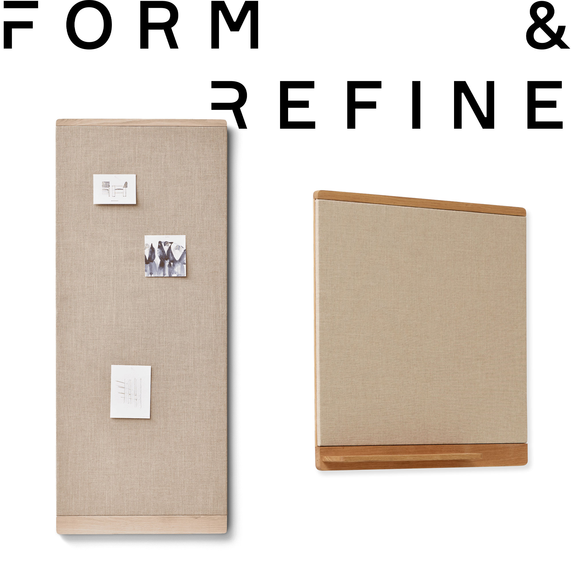 【全品10倍】Form \u0026 Refine 質問用紙＆磨きあげる Rim Pinboard リム ピンボード 電子掲示板 おぼえ書きゲーム盤 ウォールゲーム盤 飾りもの 棚付き添い人 オーク材 純乎たる材 帆布 布切れ 北欧 デンマーク王国 サステナブル 室内装飾 今めかしい リビング 書室 事務室 テレワー