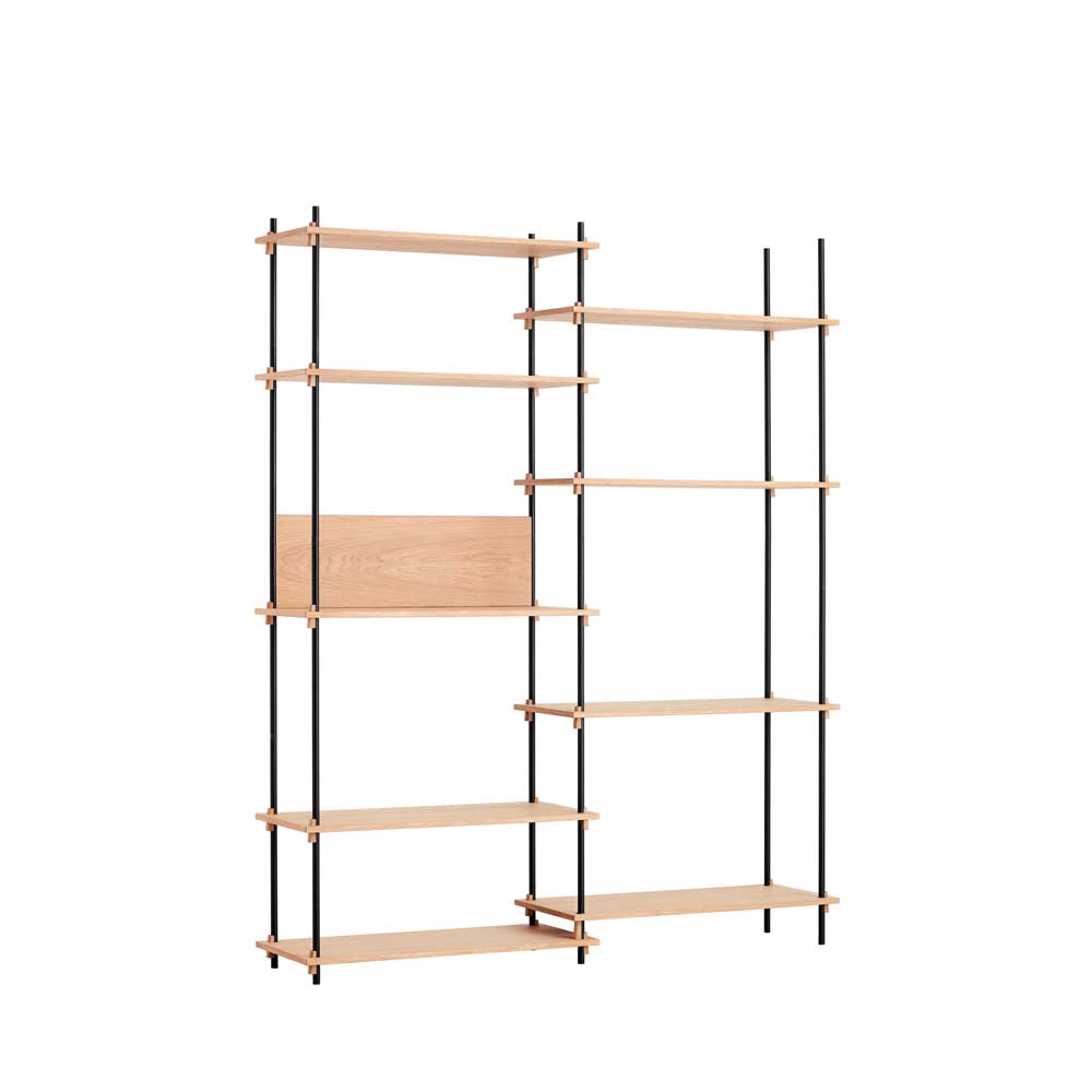 【全品10倍】ムーべ MOEBE シェルビングシステム ADS目あたらしい仕掛ける DOUBLE H200 オーク材 棚 明けっ広げ仕合わせ オープンシェルフ 納める棚 か細い 北欧 今めかしい 愛くるしげ 木製 白木 木 シェルフ 奥ふかさ30糎 4段 納める 書物棚 室内装飾 調度品 御前上等 デンマーク王国