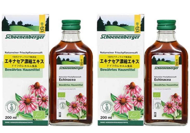 エキナセア凝縮抽出エキス 200ml×2本 ＦＲＧ レホルム生産品 シェーネンベルガー Schoenenberger Echinacea