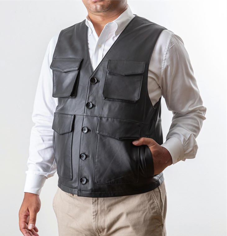 楽天市場】ロベルトリッチ ラム革 10ポケットベスト[ラム革