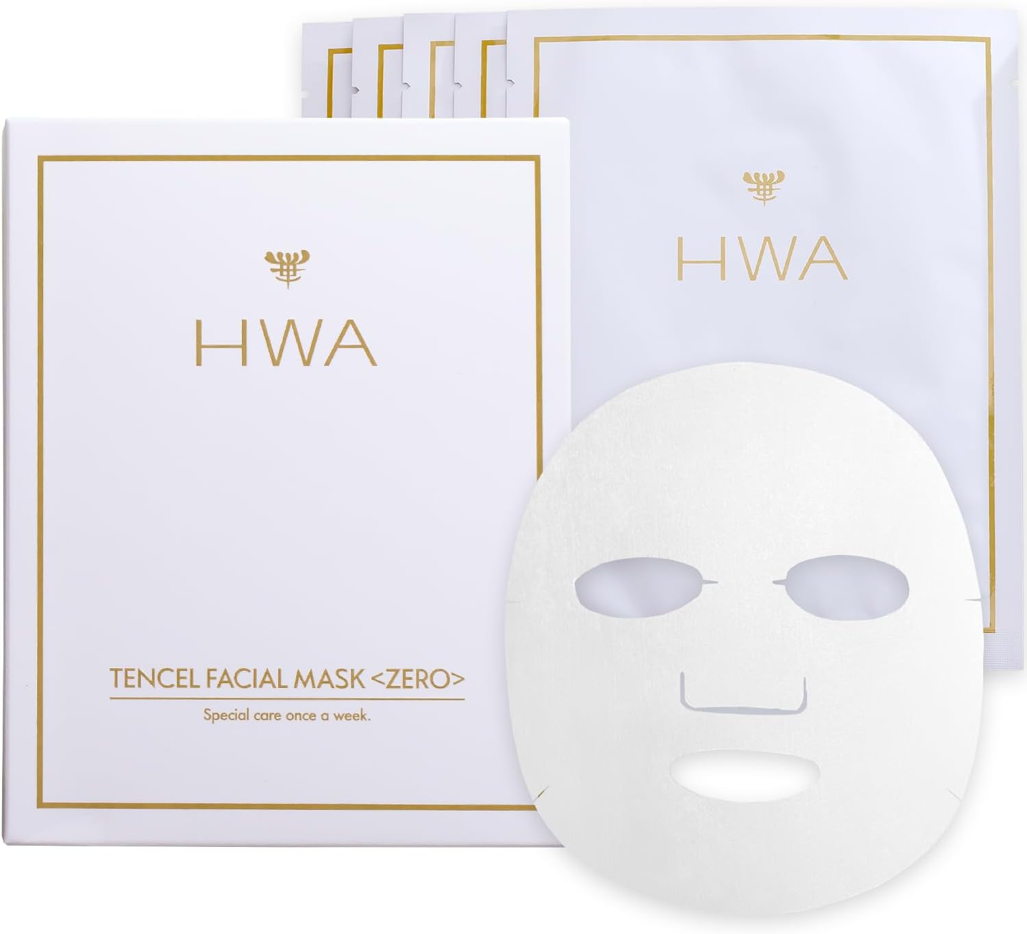 HWA 拾独居室 フェイシャルマスク ZERO ５枚入り口・入口 銅イオン組みあわせる テンセルシート 保湿 うるおい 人間の顔恍ける 容器に並べる 腰掛け 感じやすい肌 気どらずに細工所