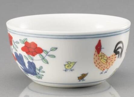 楽天市場】景徳鎮 明成化闘彩鶏缸杯 豆彩 チキンカップ 陶器 8.2