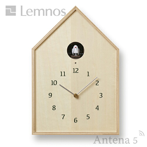 《全2色》Lemnos Birdhouse Clock カッコー時計 バードハウスクロック 【タカタレムノス 掛け時計 壁時計 デザイン雑貨 ハト時計 鳩時計 北欧 lemnos】◇ 母の日 15,400円