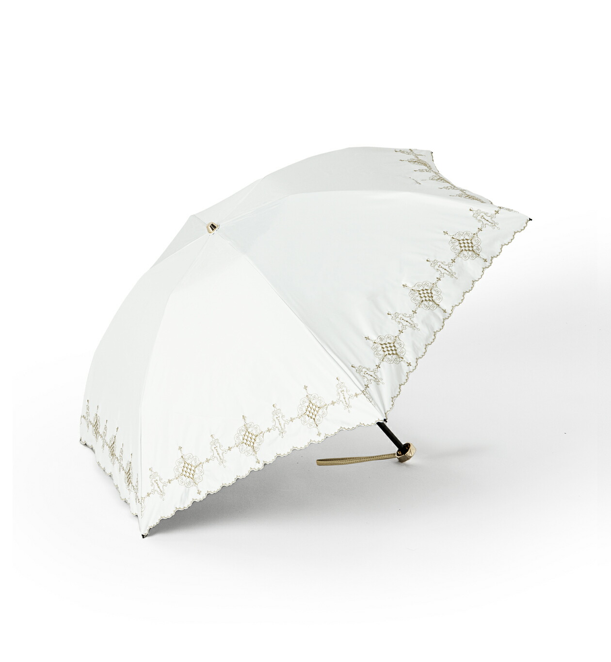 ANTEPRIMA　晴雨兼用パラソル　サマーシールド ANTEPRIMA（アンテプリマ）】フラワーラメ刺しゅう晴雨兼用
