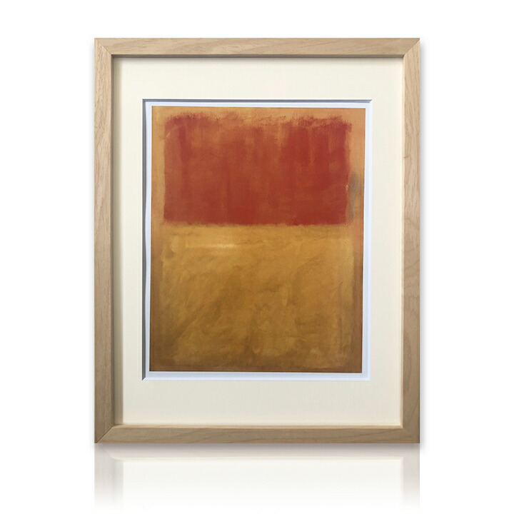 ２つセット　額付　アートパネル　絵画　マークロスコ　水平線　シンプル　韓国アート アートパネル Mark Rothko マーク・ロスコ Violet Center, 1955