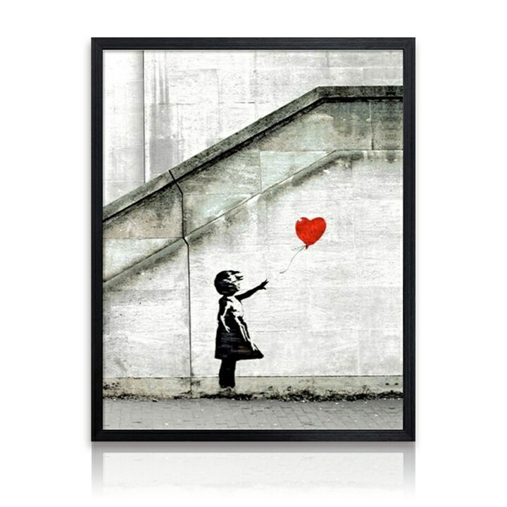バンクシー Girl with Red Balloon 版画 絵画 真作保証 バンクシー Girl with Balloon の意味と解説 | The Art of Banksy