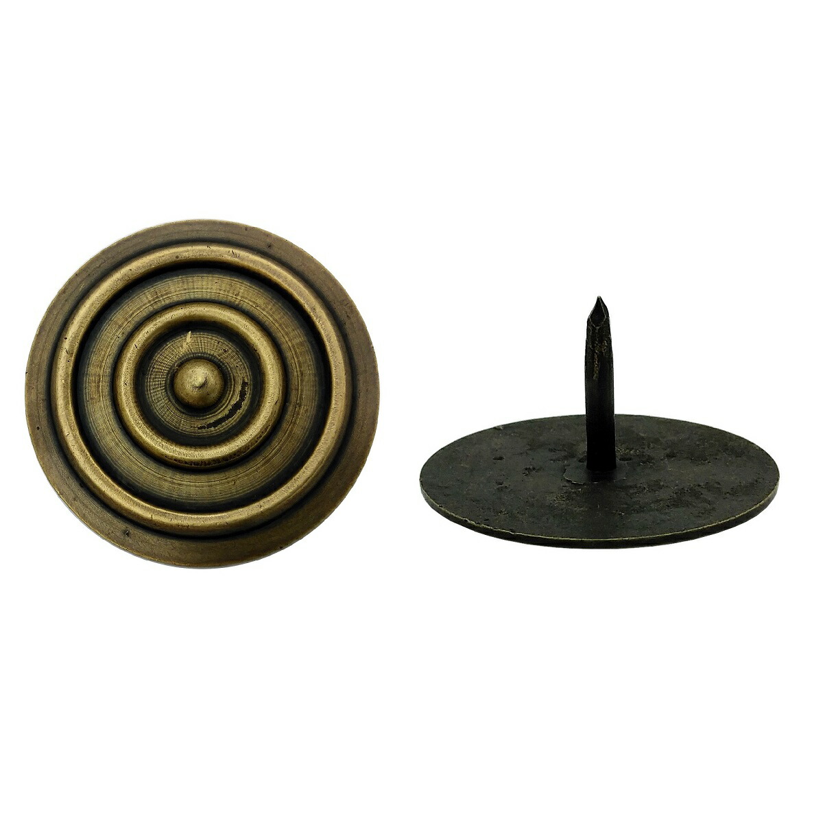 楽天市場】太鼓鋲 たいこびょう 装飾鋲 真鍮 黒 ブラック アンティーク