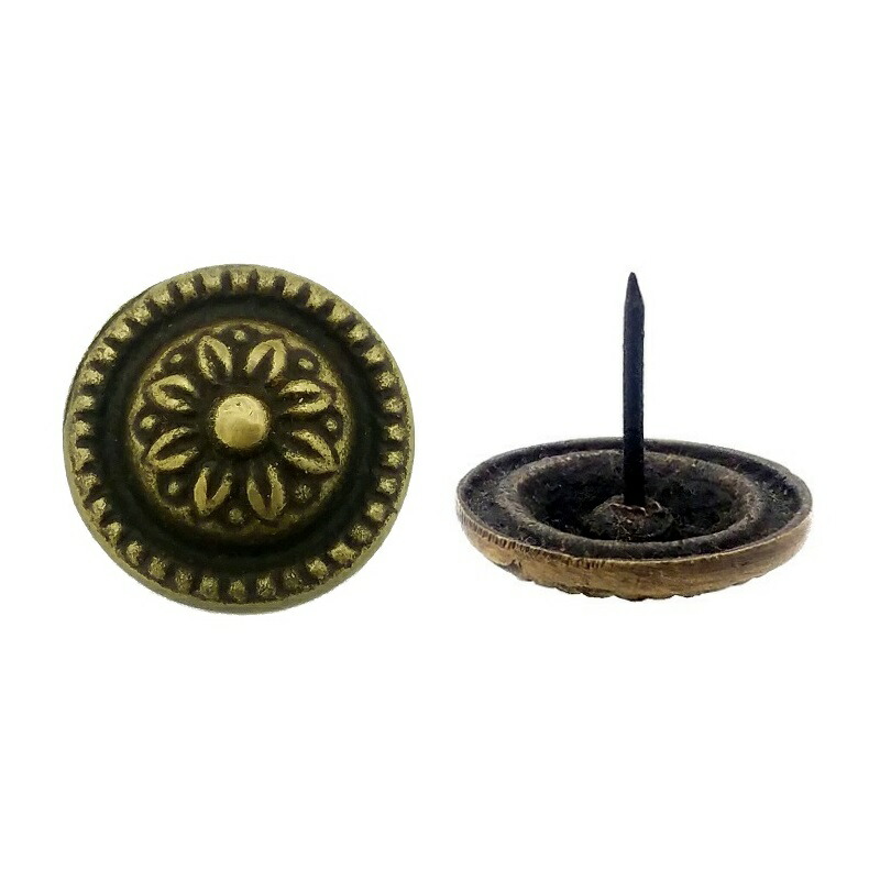 楽天市場】太鼓鋲 たいこびょう 装飾鋲 真鍮 黒 ブラック アンティーク