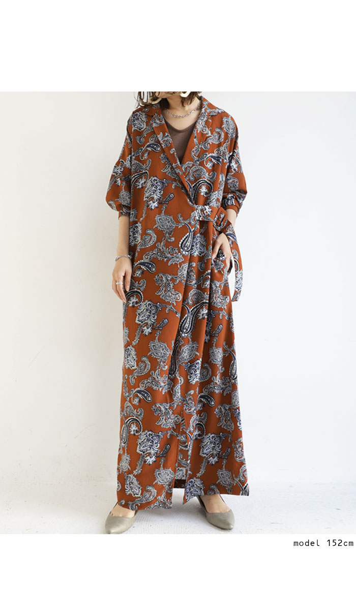 時間指定不可 今年の夏は ペイズリー柄ロングワンピース 冬 秋 夏 ワンピース 62 激安の Www Globaldentalcentre Org