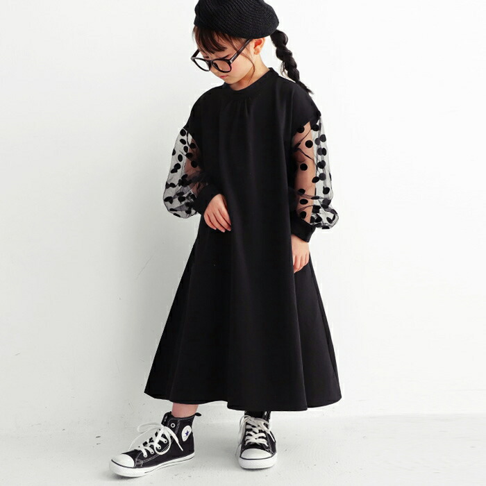 楽天市場 大人気商品 再入荷予定あり 再入荷ボタン登録でメールでお知らせ ワンピース キッズ 子供服 フォーマル ドット シースルー アンティカ 再販 メール便不可 Toy Antiqua