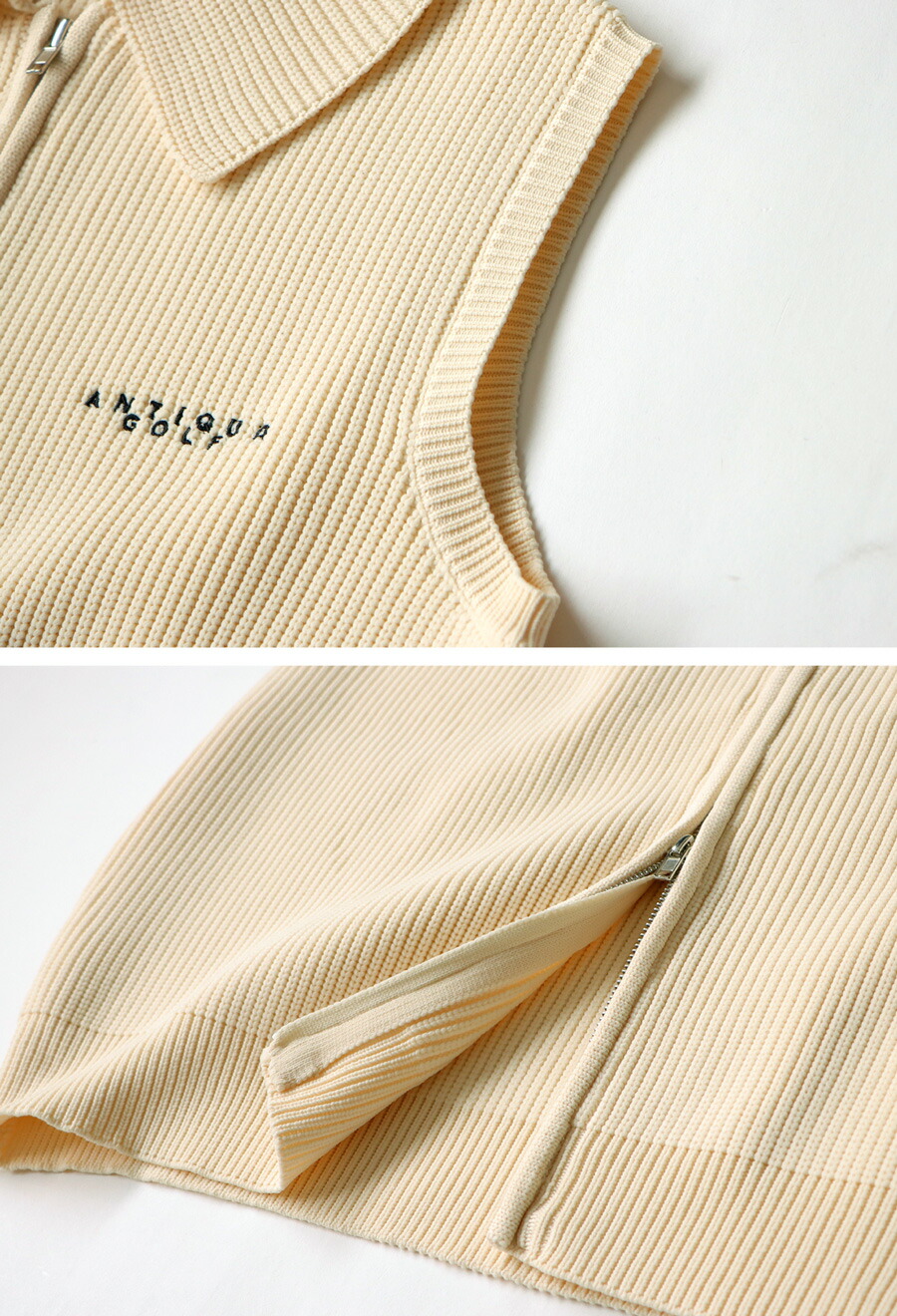 ANTIQUAGOLFニットベストメンズ送料無料・メール便不可【Z】