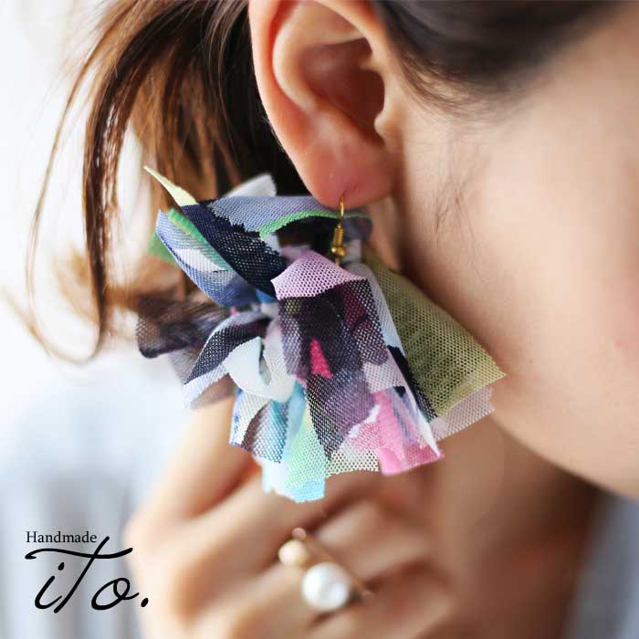 蒸発する 困難 駐地 布 ピアス ハンドメイド Estivaletart Com