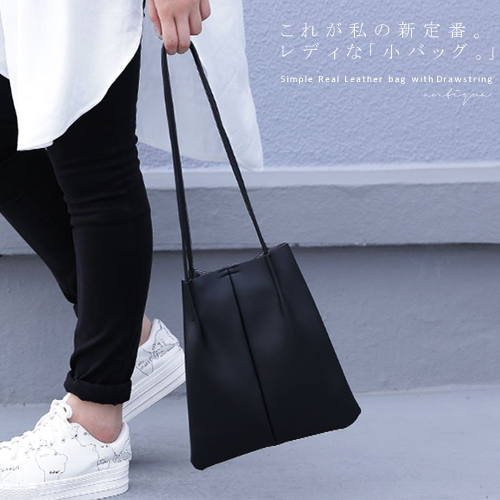 楽天市場 フェイクレザートート バッグ レディース 巾着 トートバッグ 再再販 メール便不可 母の日 Antiqua