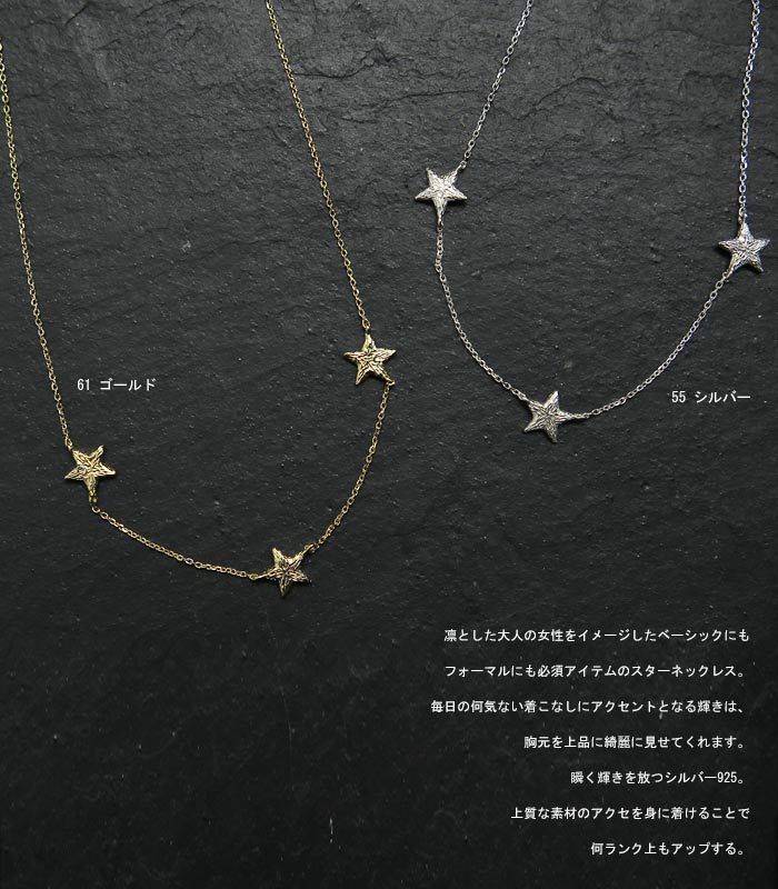 楽天市場 飾り立てない星の美しさ スターモチーフネックレス 再再販 G メール便不可 母の日 Antiqua