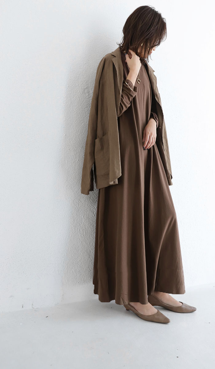 楽天市場 ワンピース シンプルデザインで着こなし広がる 人気ワンピの最新作 再再販 メール便不可 Antiqua