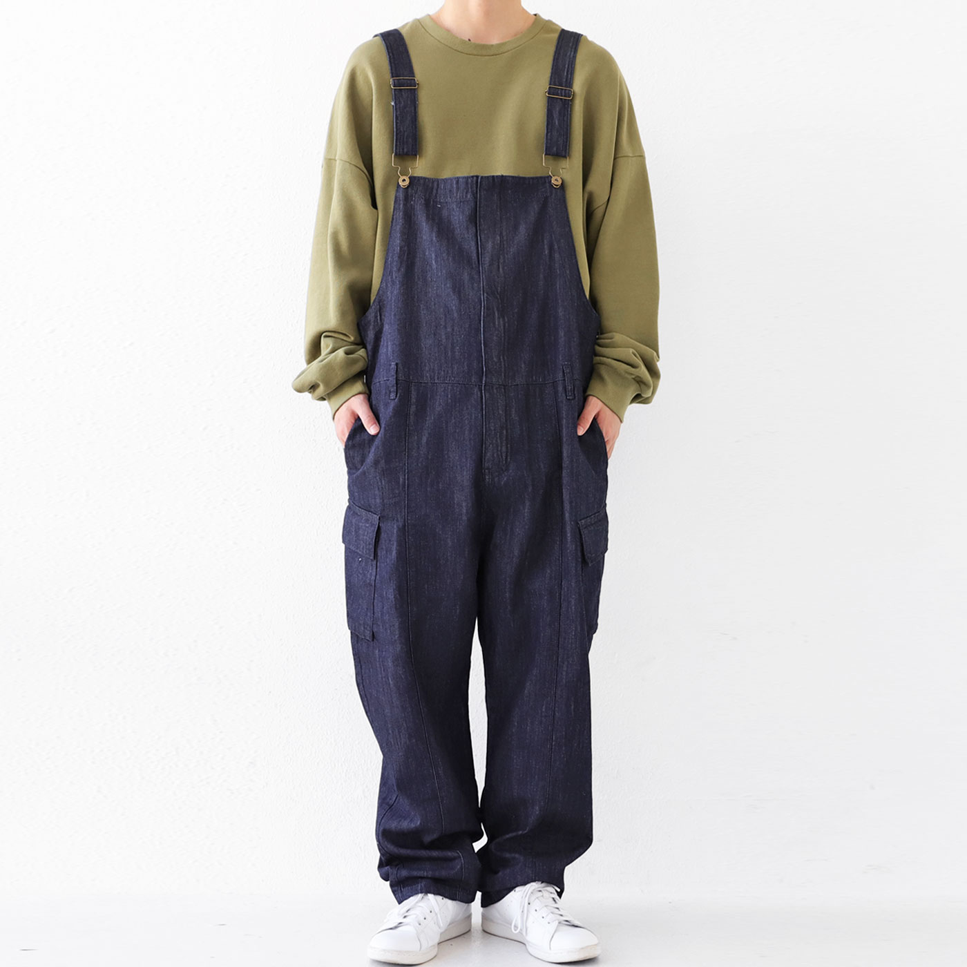 楽天市場 自然体で着こなしやすい デニムで仕上げる大人感 デニムカーゴサロペット 送料無料 6月14日10時 再再販 メール便不可 Mens 父の日 Antiqua