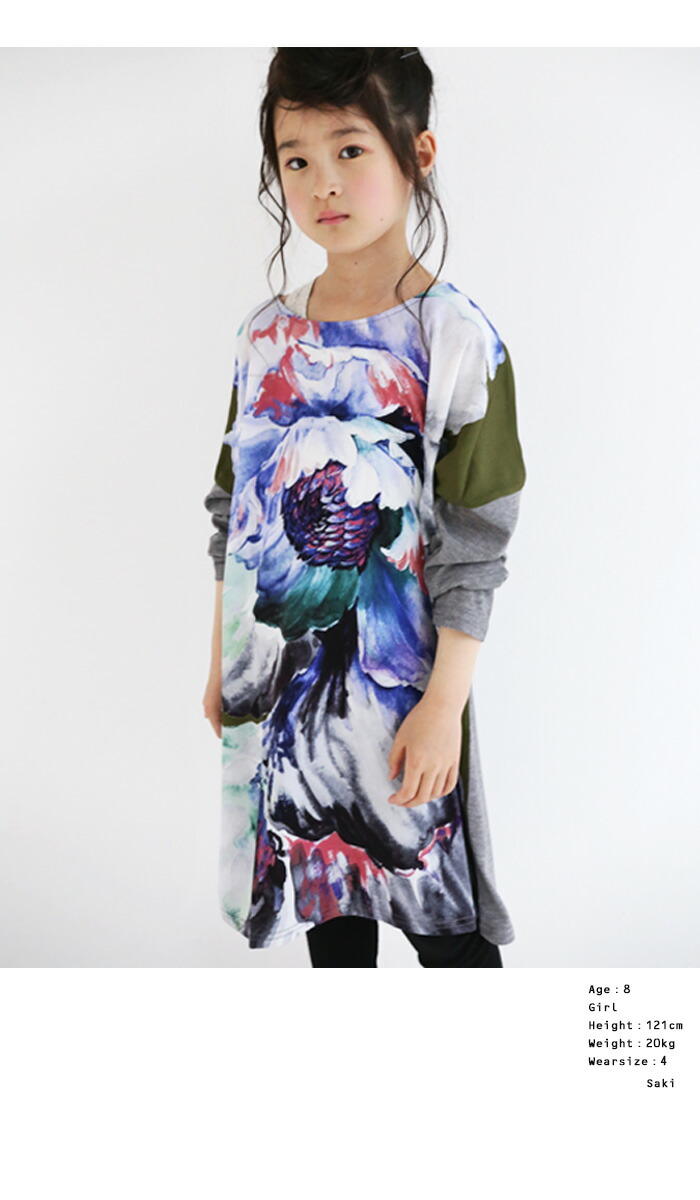 楽天市場 ワンピースで永遠のかわいさを 柄ロングワンピース 再再販 メール便不可toy 218b Antiqua