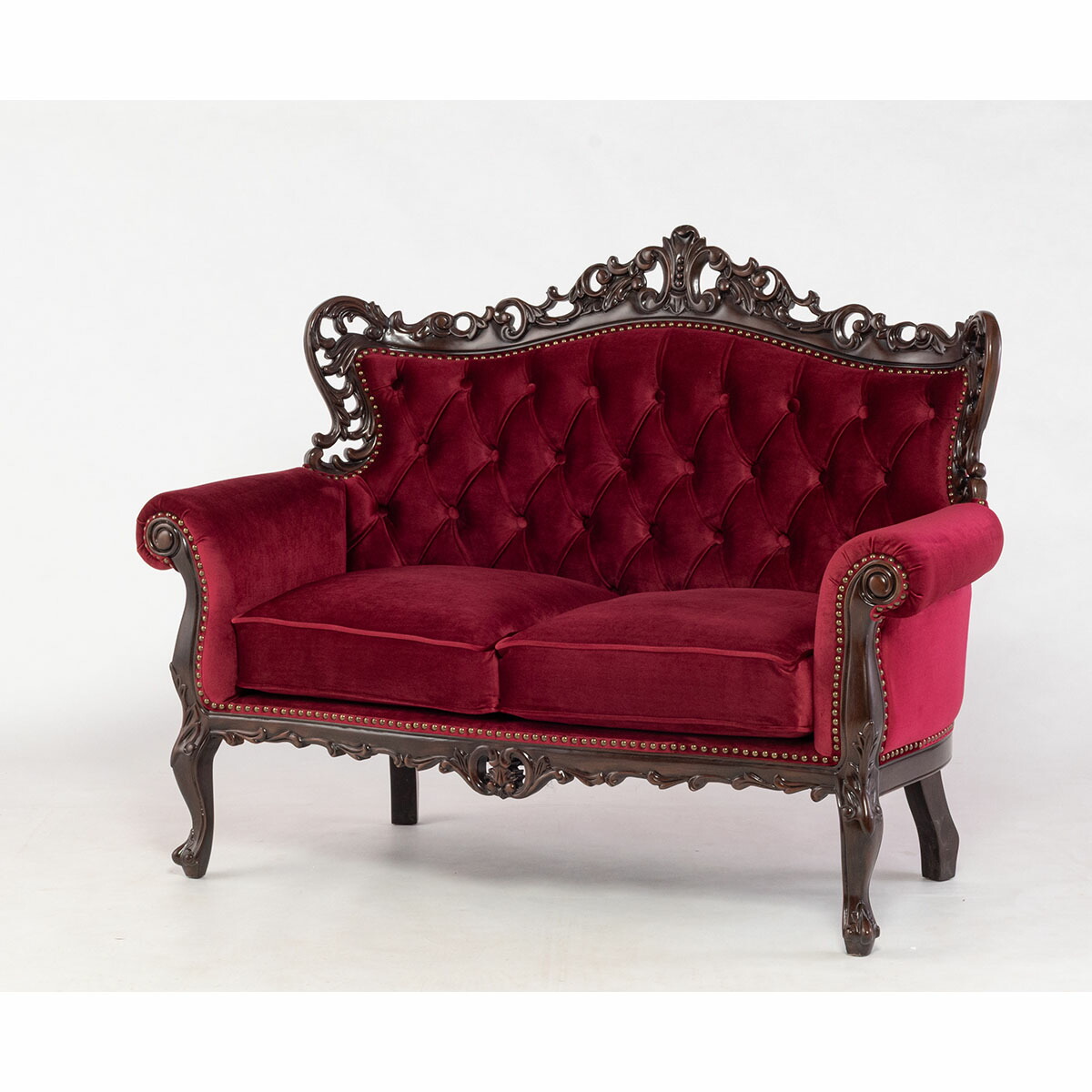 楽天市場】輸入家具 二人掛けソファ ヴェネチアン ロココ ソファー