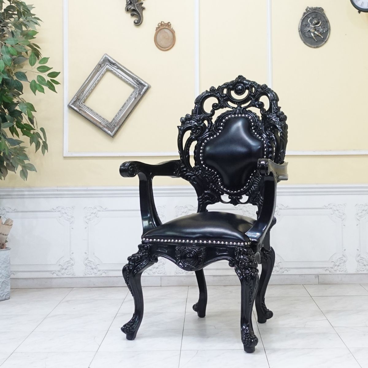 フランス製 アンティークチェア 彫刻ダイニングチェア　１脚 フランス製 アンティークチェア 彫刻ダイニングチェア 1脚