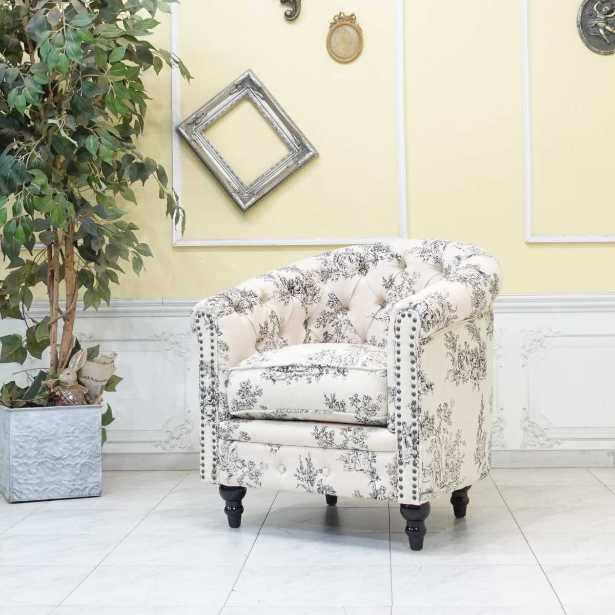 ◇【新品】フレンチインテリア　アンティーク調　2P　ソファ　/　トワルドジュイ 楽天市場】ソファ 二人掛けソファ トワルドジュイ 木製