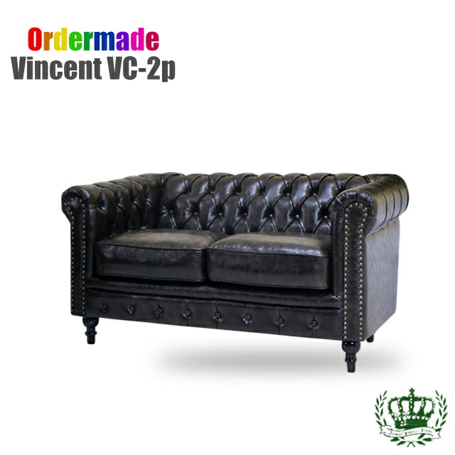 楽天市場】VINCENT ヴィンセント チェスターフィールド 本革ソファ