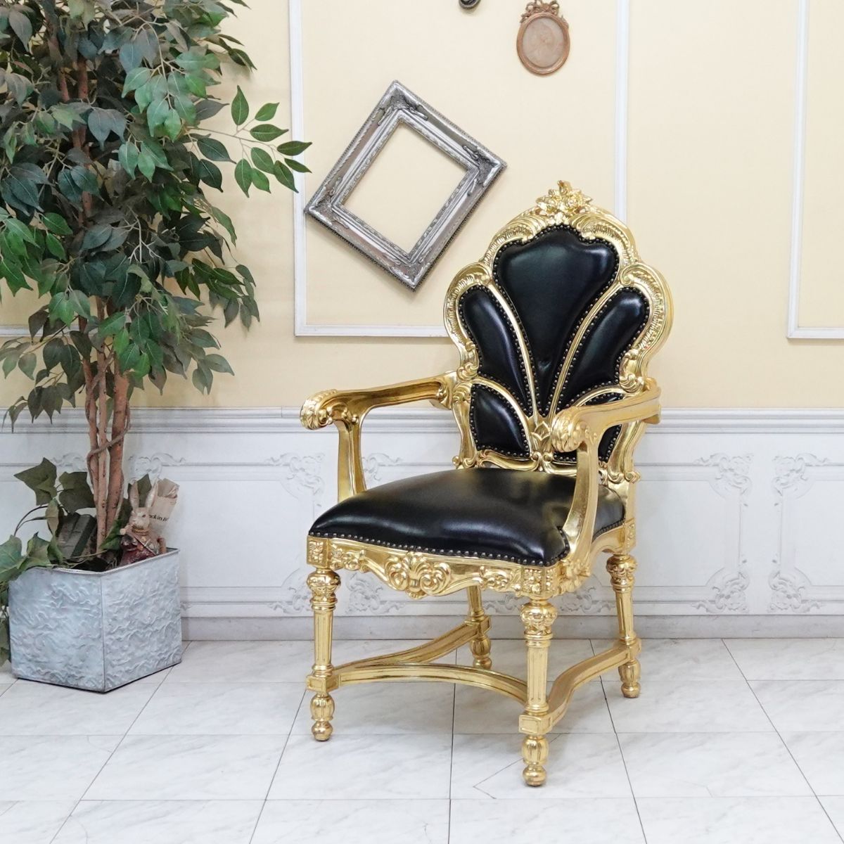 楽天市場】輸入家具 アームチェア アンティーク ダイニングチェア