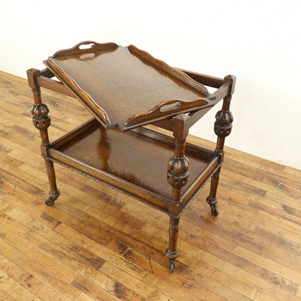 楽天市場】アンティーク ワゴン アンティーク家具 キャスター付き